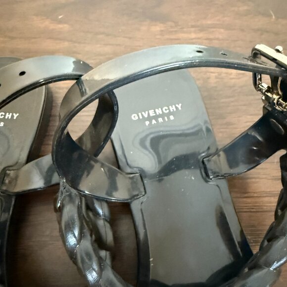 Givenchy Jelly Sandals Womens EU 38 US 7.5-8‎ Black Casual - Picture 4 of 11